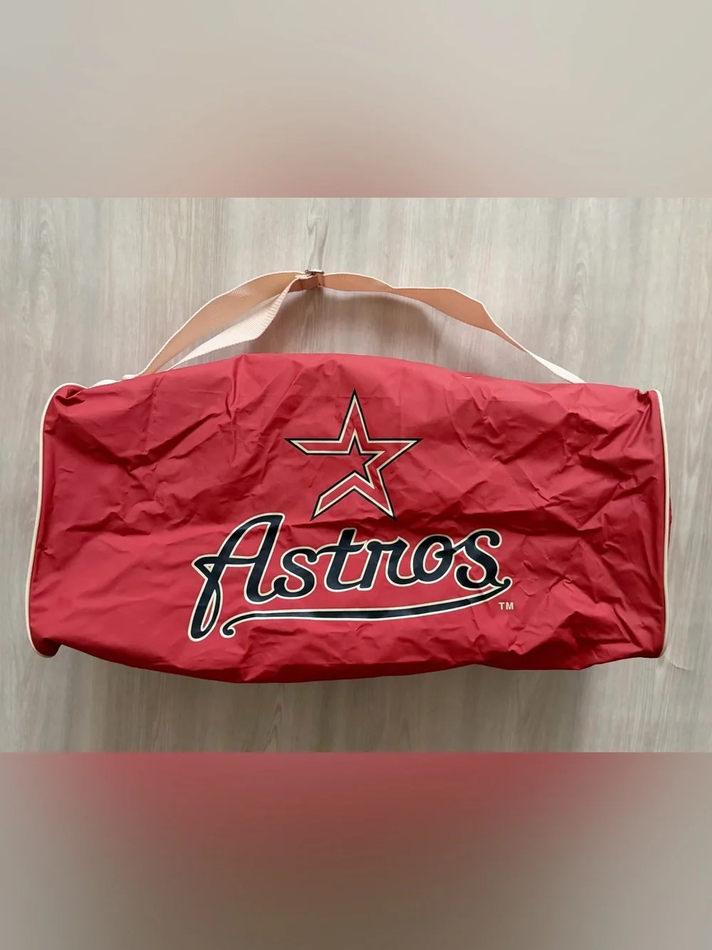 Vintage Houston Astros x Krogers Nylon Zipper Duffle Bag - Gym Bag